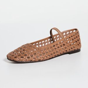 The Greta Ballet Flats in Open-Weave Leather
