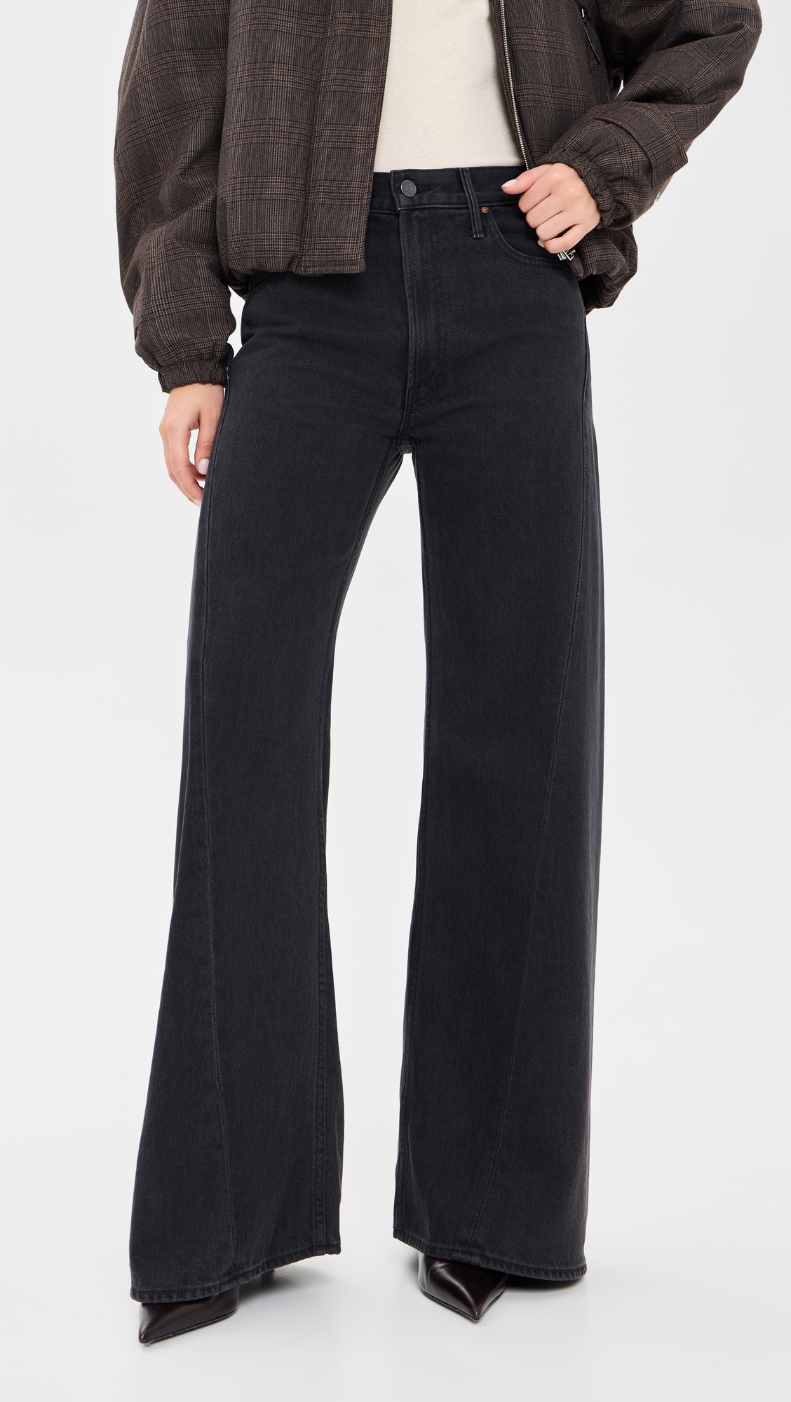 MOTHER The Lemon Twist Sneak Jeans