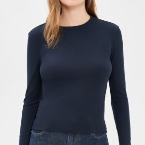 The Long Sleeve Rib Crew Tee