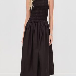 Madewell The Melody Smocked Midi Dress