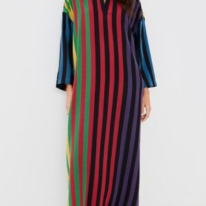 The Nero Collar Caftan