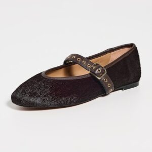 Madewell The Remy Mary Jane Flat in Haircalf