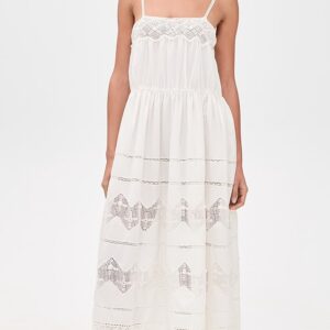 THE GREAT. The Rosette Crochet Dress