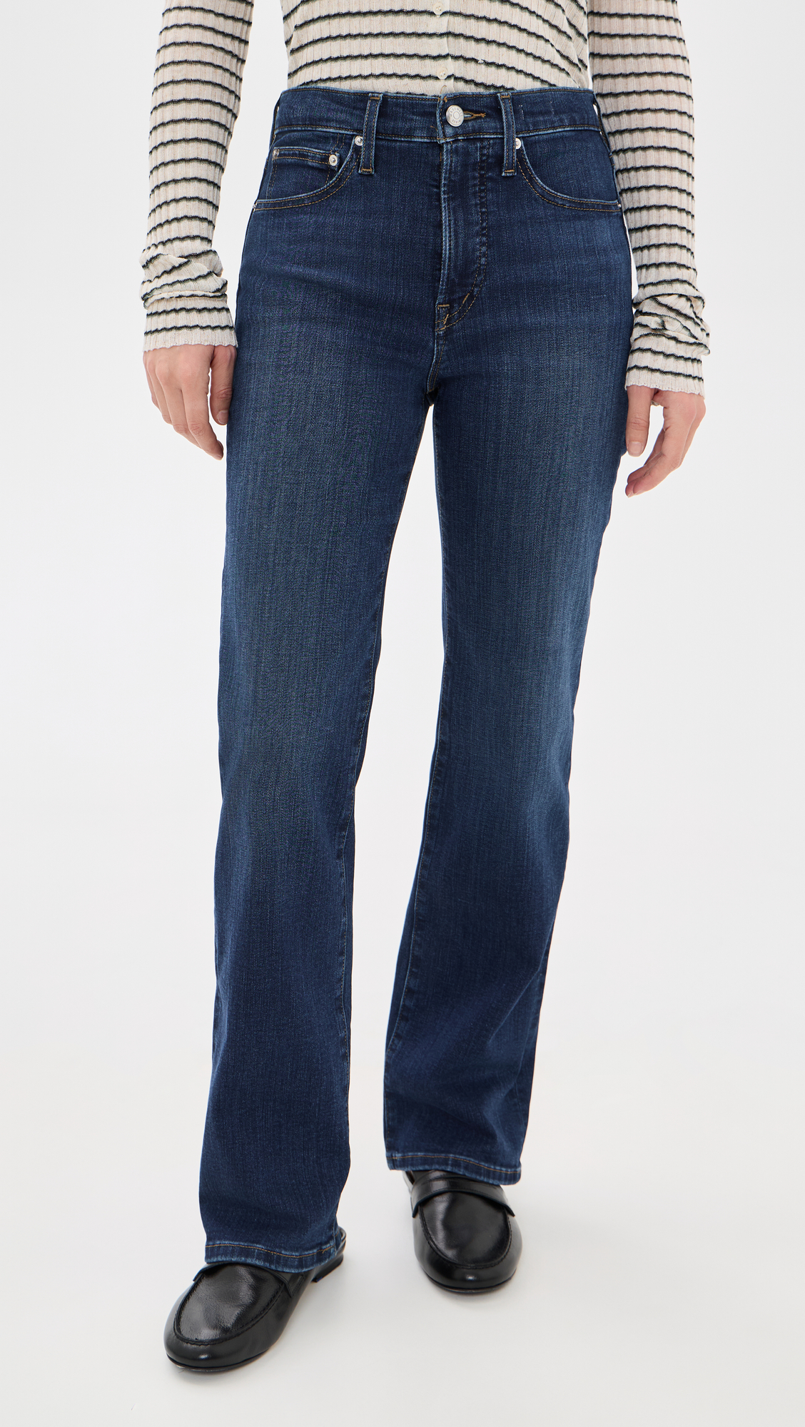 Madewell The Short Straight Jeans In Super Stretch Denim