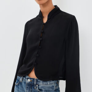 FRAME The Silk Salon Top