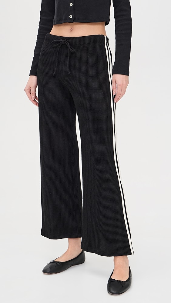 DONNI. The Thermal Crop Stripe Pants