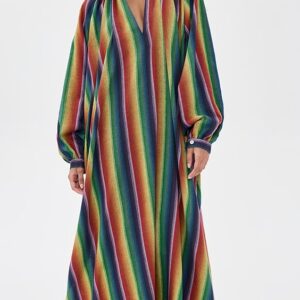 MARRAKSHI LIFE The V Neck Toaureg Dress
