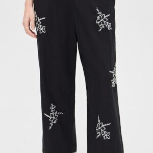THE GREAT. The Weekend Hanky Embroidery Pants
