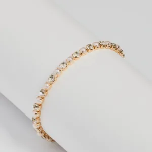 Windsor Timeless Glam Rhinestone Faux Pearl Tennis Bracelet Timeless Glam Rhinestone Faux Pearl Tennis Bracelet