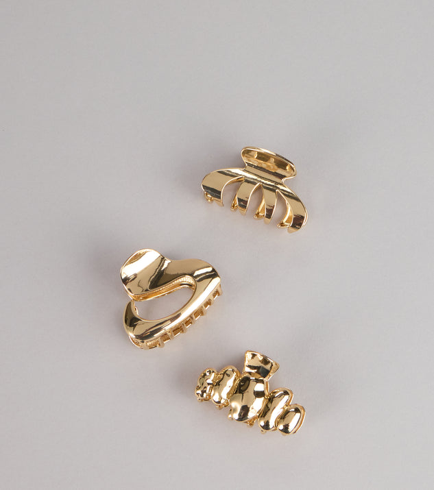 Windsor Tiny Treasure Hair Claw Clip Trio