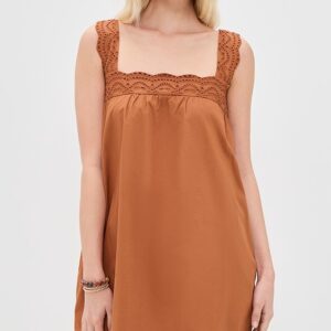 Playa Lucila Tobacco Mini Dress