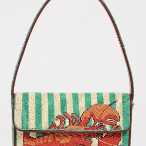 STAUD Tommy Beaded Shoulder Bag