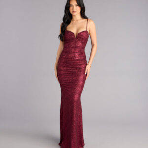 Tonya Glitter Mermaid Formal Dress