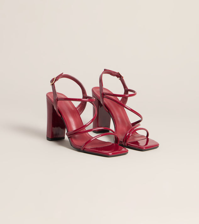 Windsor Too Tempting Patent Strappy Heels