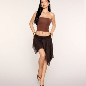 Windsor Trendy Flair Lace Midi Skirt