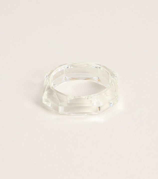 Windsor Trendy Shine Clear Bangle Bracelet