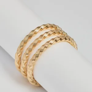 Windsor Trendy Twisted Metal Three-Pack Bracelet Set Trendy Twisted Metal Three-Pack Bracelet Set