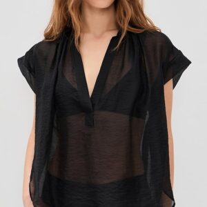 Trinity Top In Sheer Tencel