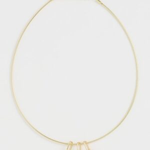 By Adina Eden Trio Gemstone Dangle Omeage Necklace