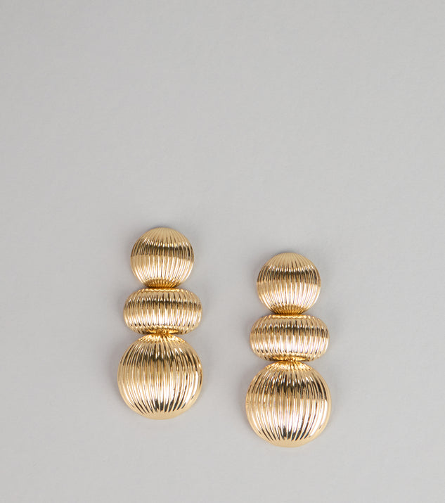 Windsor Triple Take Shine Dome Earrings