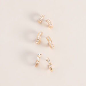 Windsor Triple The Shine Hoop Earrings Set Triple The Shine Hoop Earrings Set