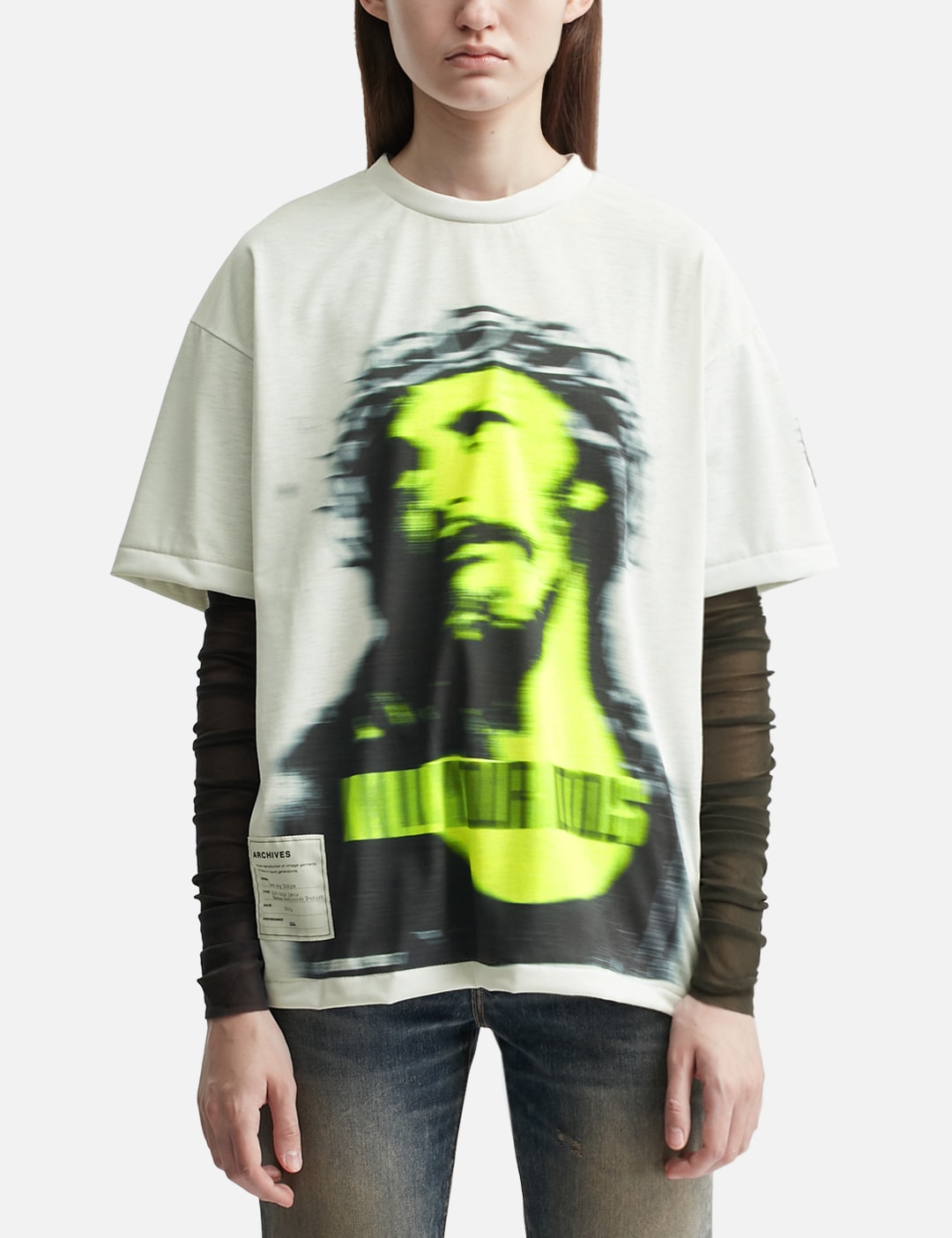 TOLQ Trompe L'Oeil Blurry T-Shirt