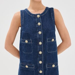 Reformation Tropez Denim Mini Dress
