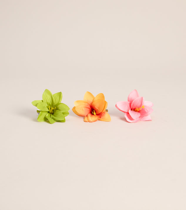 Windsor Tropic Crush Flower Hair Clip Set