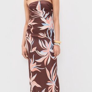 Tube Ruched Maxi Dress