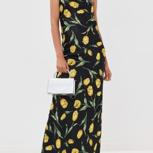 Rodarte Tulip Silk Satin Strapless Gown