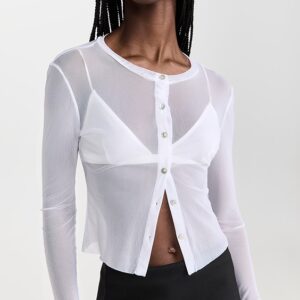 Only Hearts Tulle Cardigan White