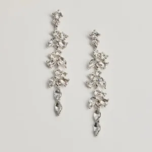 Twinkling Radiance Rhinestone Linear Earrings