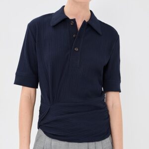 Twist Detail Polo Top