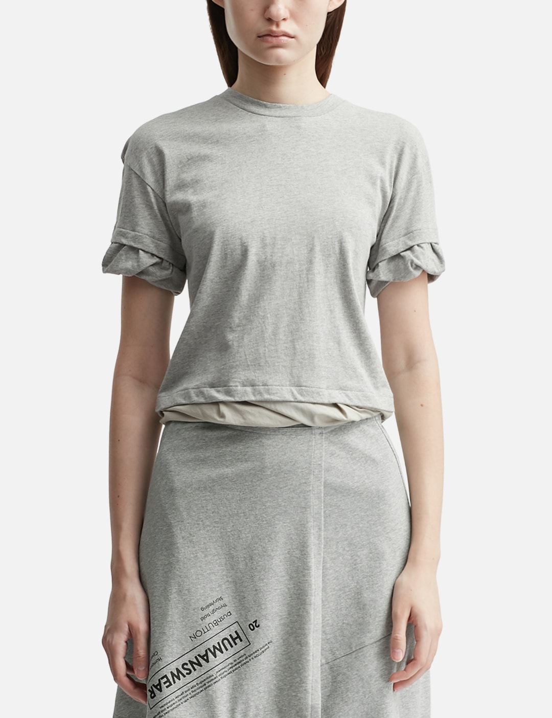 pushBUTTON Twisted Fitted Top