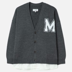 MM6 Maison Margiela Two-in-one Knit Cardigan