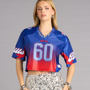 Ultra Game NFL Buffalo Bills Mesh Crop Top