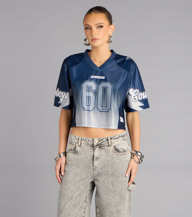 Windsor Ultra Game NFL Dallas Cowboys Mesh Crop Top