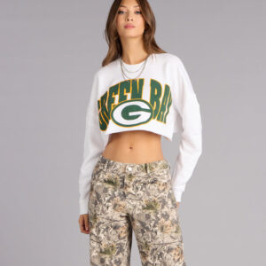 Windsor Ultra Game NFL Green Bay Packers Crop Sweatshirt Ultra Game NFL Green Bay Packers Crop Sweatshirt