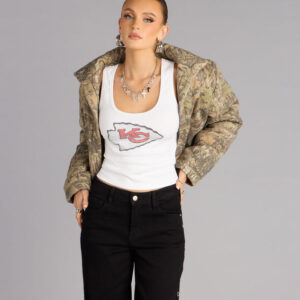 Windsor Ultra Game NFL Kansas City Chiefs Rhinestone Tank Top Ultra Game NFL Kansas City Chiefs Rhinestone Tank Top