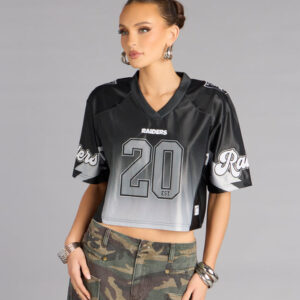 Ultra Game NFL Las Vegas Raiders Mesh Crop Top
