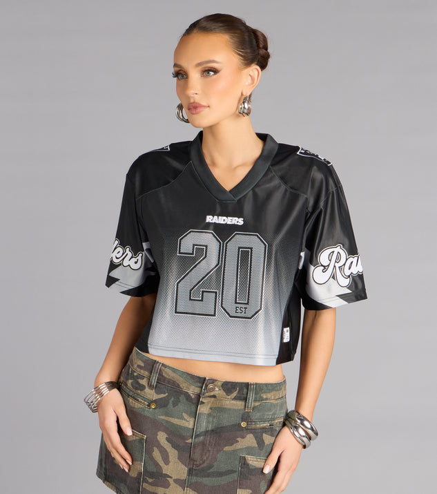 Windsor Ultra Game NFL Las Vegas Raiders Mesh Crop Top