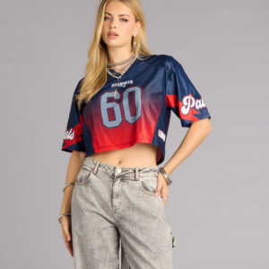 Windsor Ultra Game NFL New England Patriots Mesh Crop Top Ultra Game NFL New England Patriots Mesh Crop Top