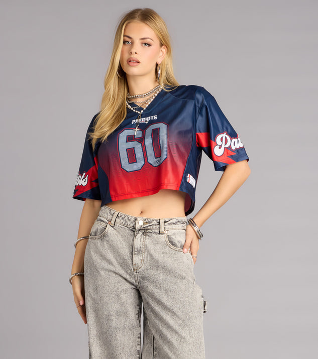 Windsor Ultra Game NFL New England Patriots Mesh Crop Top