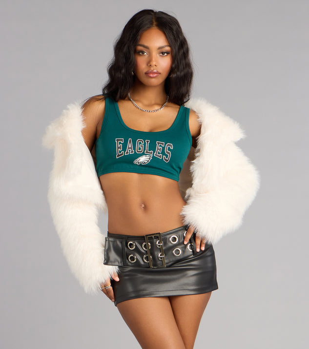 Windsor Ultra Game NFL Philadelphia Eagles Crop Tank Top