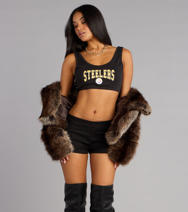 Windsor Ultra Game NFL Pittsburgh Steelers Crop Tank Top