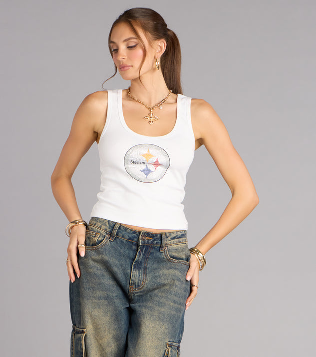 Windsor Ultra Game NFL Pittsburgh Steelers Rhinestone Tank Top