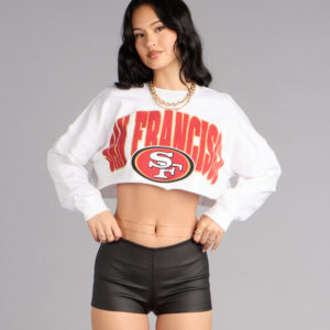 Windsor Ultra Game NFL San Francisco 49ers Crop Sweatshirt Ultra Game NFL San Francisco 49ers Crop Sweatshirt