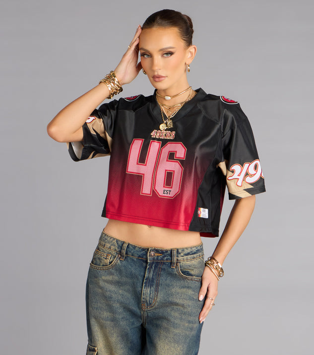 Windsor Ultra Game NFL San Francisco 49ers Mesh Crop Top