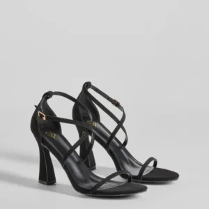 Windsor Ultra Modern Chic Strappy Nubuck Block Heels Ultra Modern Chic Strappy Nubuck Block Heels