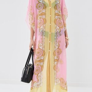 Versace Underwater Barocco Georgette Caftan